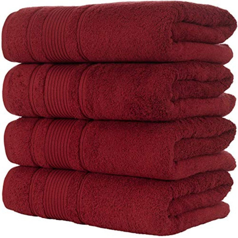 4pcs Turkish Bath Towels Set Suitable for Bathroom - Heavy-Duty Retro Turkish Towel, Quick-Dry Soft Absorbent Suitable for Bathing, Showering, Spa, Gym - Turkish Bath Towel Bundle for & Families