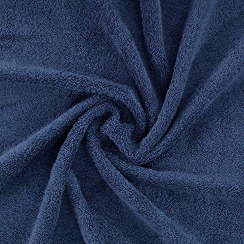 4pcs Bath Towels Set 100% Turkish Premium Quality Towels for Bathroom Quick Dry Soft and Absorbent Turkish Towel Set Includes 4 Bath Towels Navy Blue