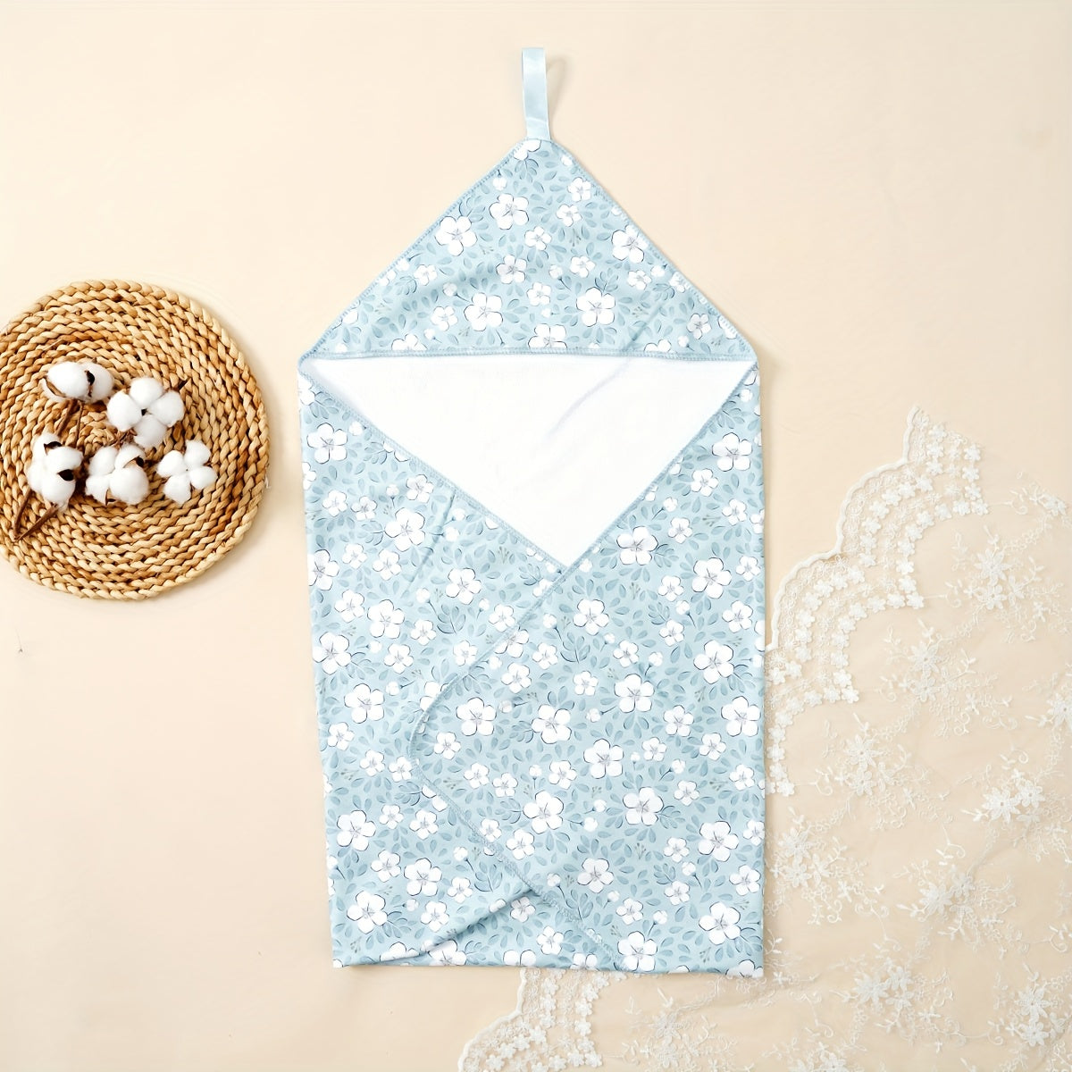 1pc Baby Hooded Towel - Soft And Absorbent, Designed for Infants Aged 0-3 Years, Perfect for Bath Time, Beach Outings, And Showers. A Must-Have for Baby Bathing Needs, Making It an Excellent Gift for Thanksgiving, Christmas, Or Halloween