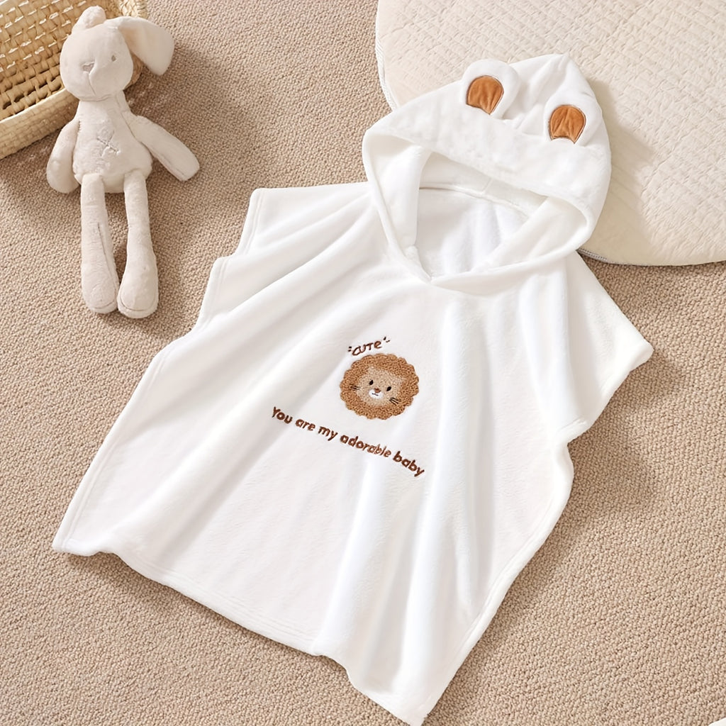 1pc of Cute Bear\u002Fbunny\u002Fkitten Bath Towel, Infant Bath Towel, Suitable for 0-3 Year Old Infants and Toddlers. Christmas Gift, Halloween Gift, Thanksgiving Gift, Newborn Baby Gift, Birthday Gift