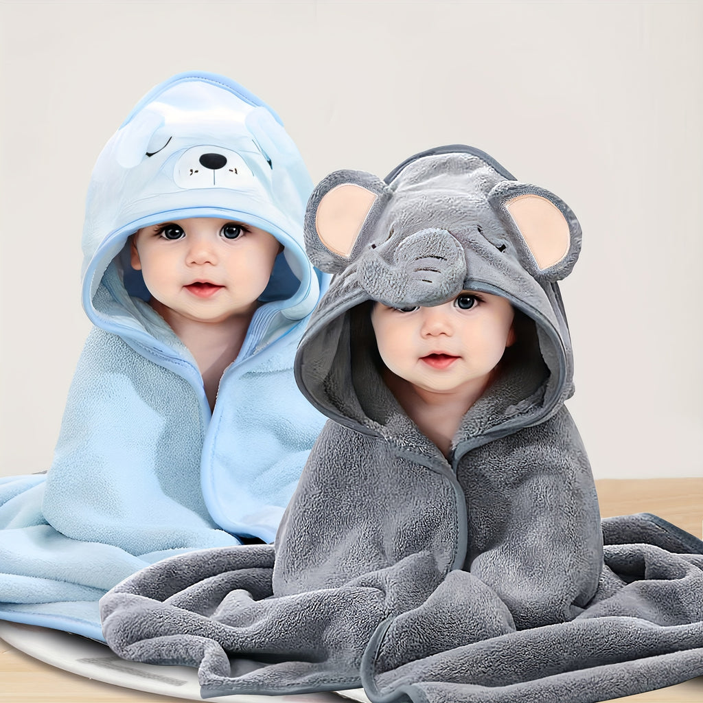 2pcs DIY Hooded Bath Towel, Personalized Embroidered Towel Featuring The Name, Custom Name, Unique Gift for, Perfect for Christmas