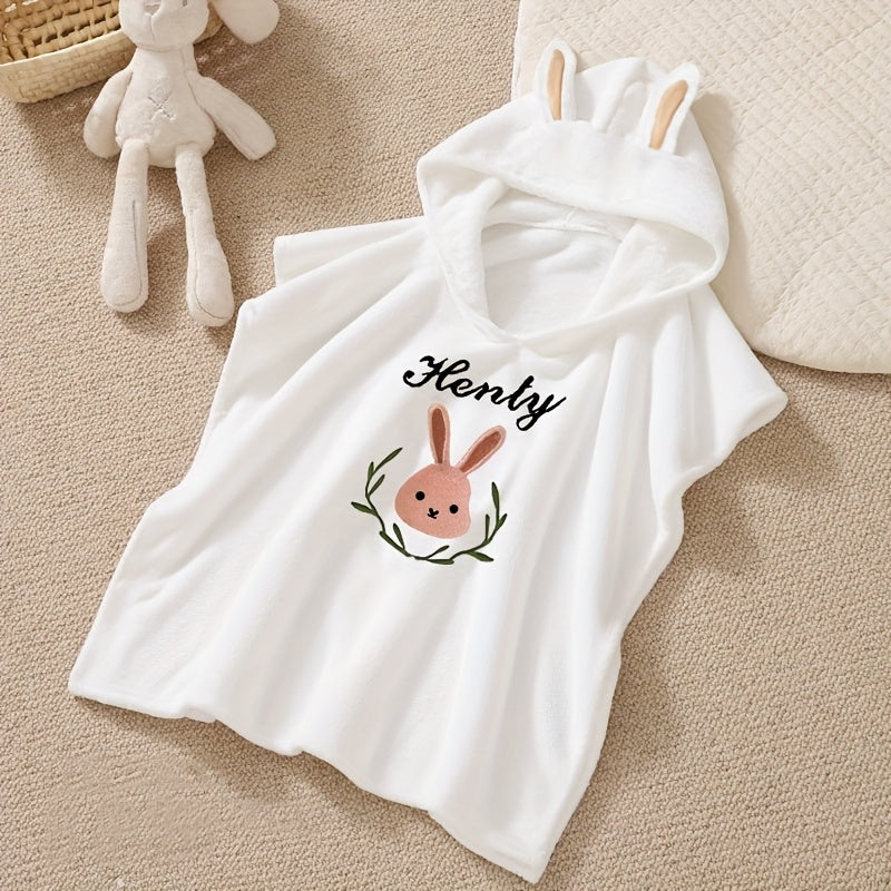 1pc Kids Hooded Bath Towel, 47.24x22.44 Inches, for 1-3 Year Olds, Ultra-Soft for Boys and Girls, Highly Absorbent, Quick-Drying, Non-Shedding, Newborn Hooded Cape Towel for Bathing, Showering, All-Season Use, Christmas, Halloween, Thanksgiving Gift