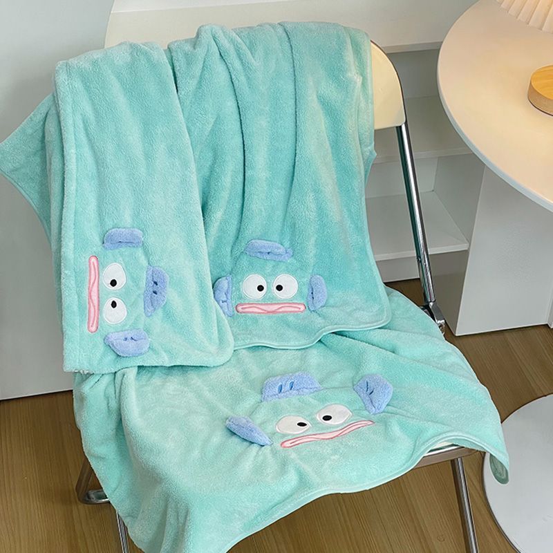 Set of 3 Hangyodon Cartoon Plush Towels And Bathing Caps - Soft, Useful, And Handy Essentials for Home Bathing, Perfect As a Holiday Gift for Everyday Bathing And Hair Drying