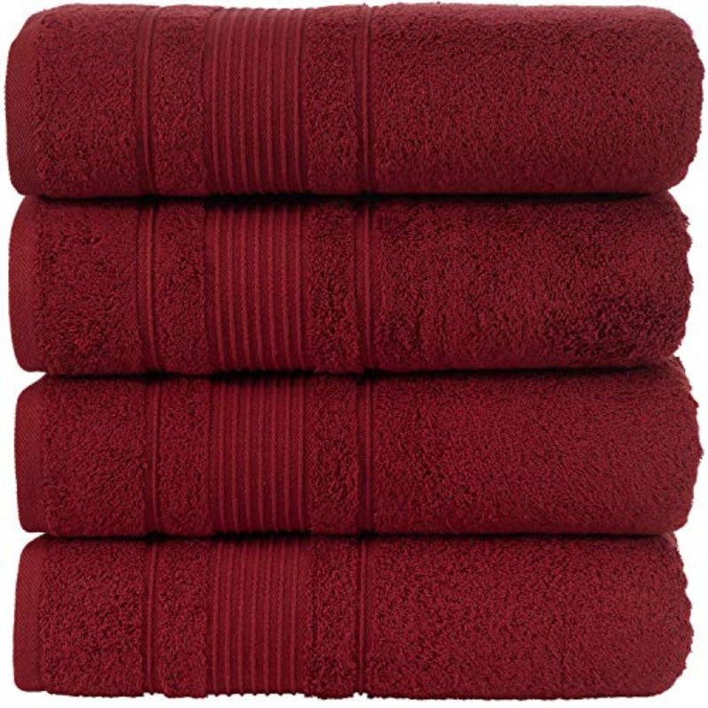 4pcs Turkish Bath Towels Set Suitable for Bathroom - Heavy-Duty Retro Turkish Towel, Quick-Dry Soft Absorbent Suitable for Bathing, Showering, Spa, Gym - Turkish Bath Towel Bundle for & Families