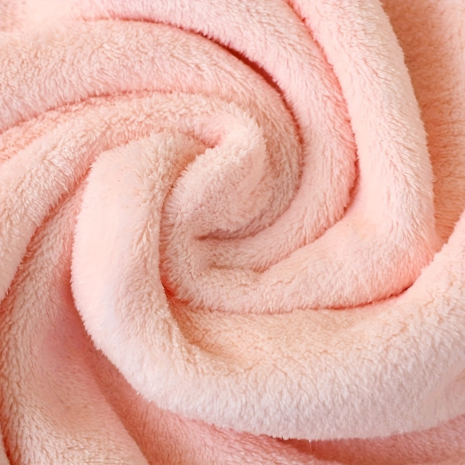 4pcs Soft Towels 4pcs Super Soft Coral Fleece Bath Towels | Blue White Pink Absorbent Hooded Robe Cute Cartoon Towel for Unisex