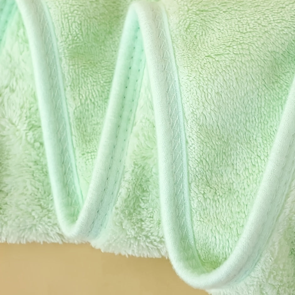 4pcs Soft Towels 4pcs Super Soft Coral Fleece Bath Towels | Blue White Pink Absorbent Hooded Robe Cute Cartoon Towel for Unisex