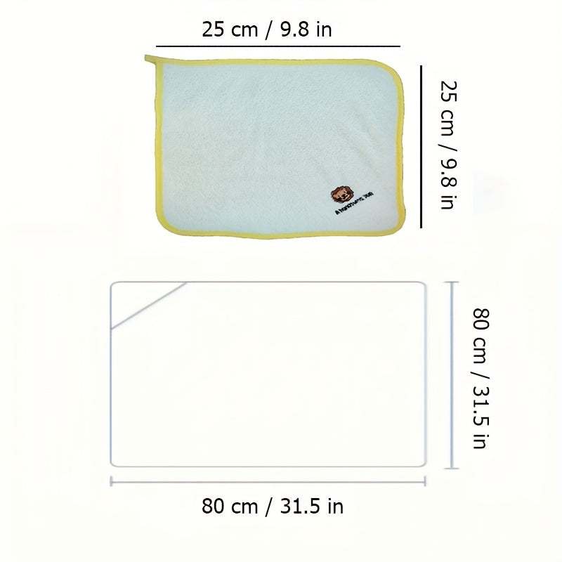 Super Soft Cat Baby Bath Towel, Suitable for Children Under 5 Years Old, with 3 Towels, Made Of High-quality Fabrics, Soft And Comfortable, Highly Absorbent, Is A Thoughtful Choice for Baby Gifts, And Is Also A Must-have Baby Product for New Parents!