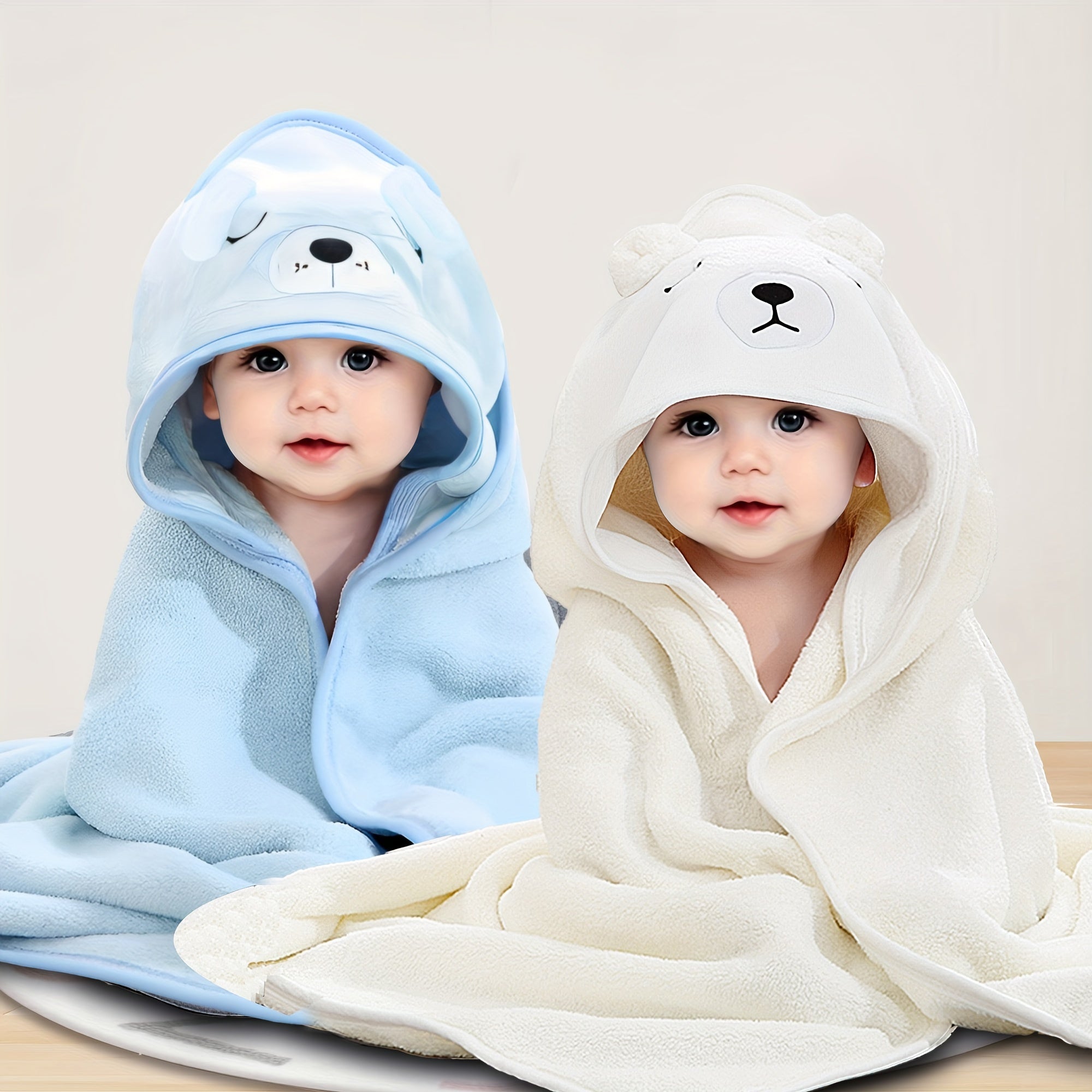 2pcs DIY Hooded Bath Towel, Personalized Embroidered Towel Featuring The Name, Custom Name, Unique Gift for, Perfect for Christmas