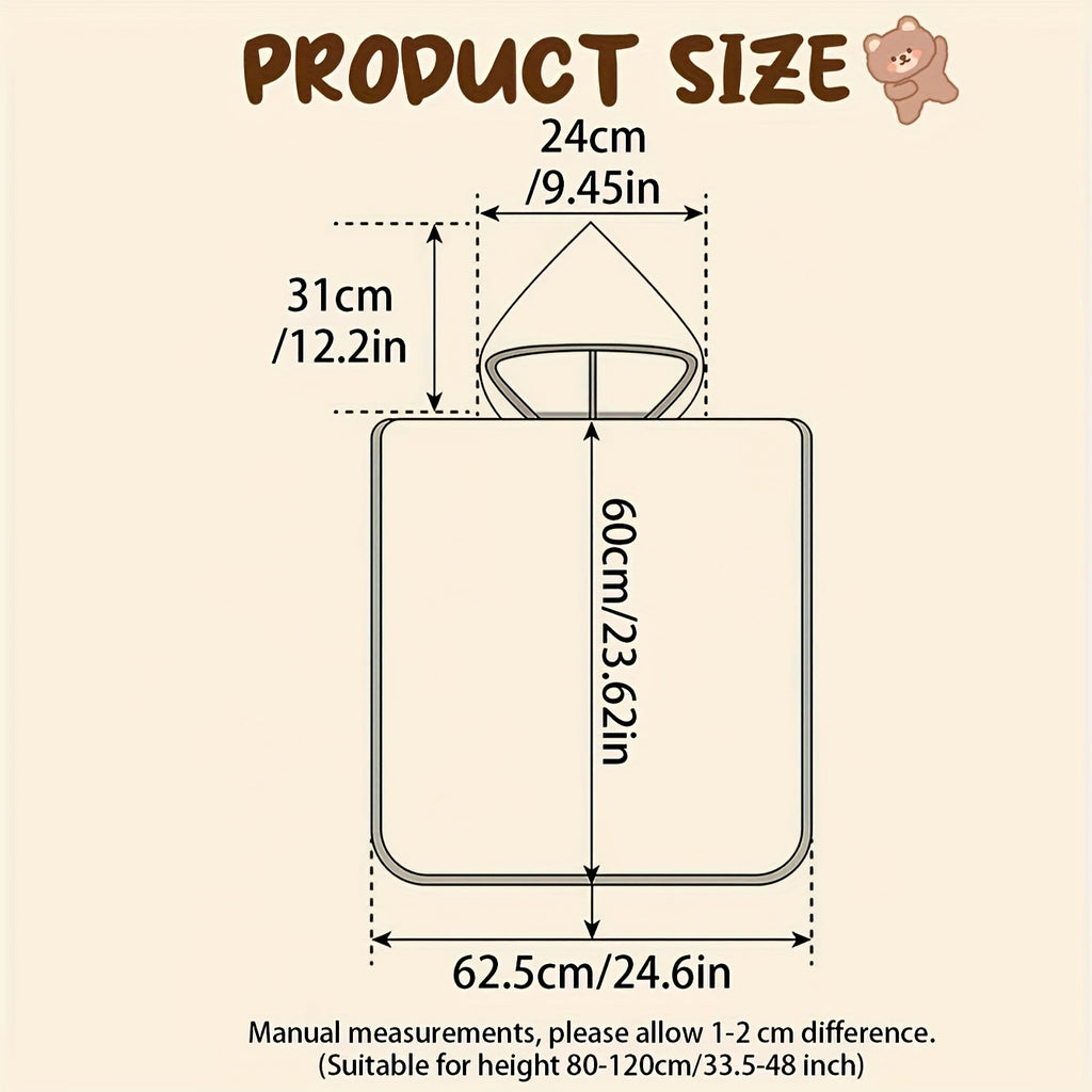 1pc of Cute Bear\u002Fbunny\u002Fkitten Bath Towel, Infant Bath Towel, Suitable for 0-3 Year Old Infants and Toddlers. Christmas Gift, Halloween Gift, Thanksgiving Gift, Newborn Baby Gift, Birthday Gift