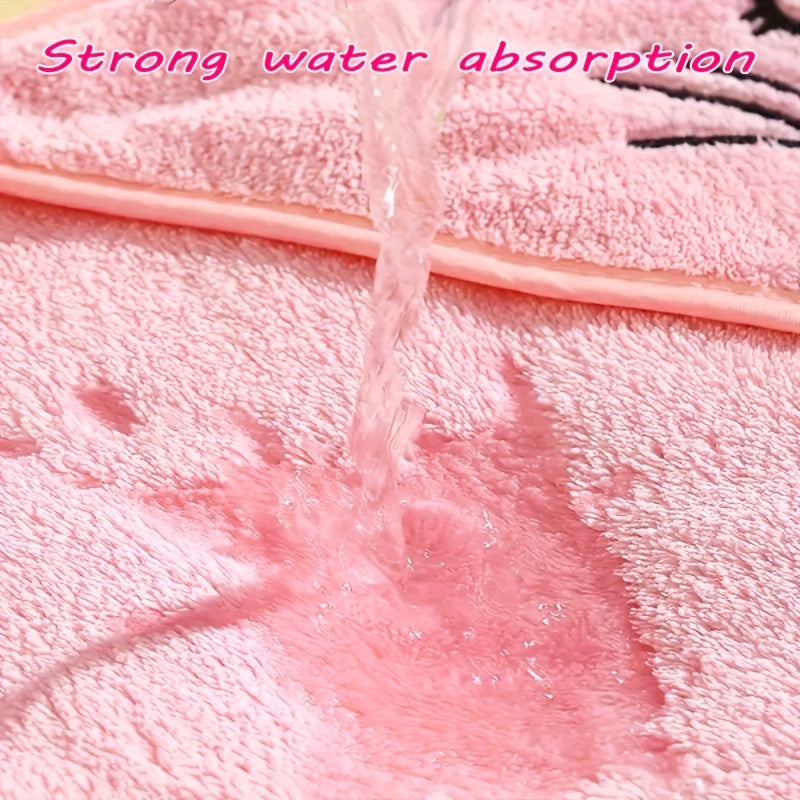 Cartoon Bunny Baby Bath Towel - 31.5 X 31.5 Inches, Comes with 3 Towels, Highly Absorbent, Good Warmth Retention, Easy to Clean, Animal Designed Baby Products, Toddler Bath Towels, Baby Essentials for New Parents, Christmas And Halloween Gifts