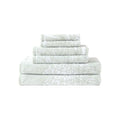 Bath Towels 100% Soft and Absorbent with Yarn-Dyed Loops Medium Weight Bathroom Towels Pineapple Venture Green 6pcs